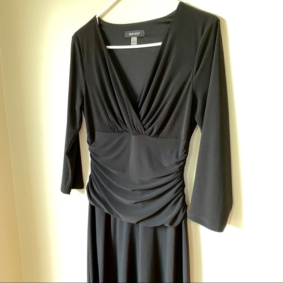 Nine West Women's Ruched-Waist Madelyn Dress | 4 - Picture 4 of 7